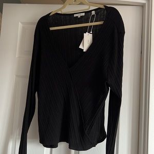 Long sleeve crossover top from Vince XXXL